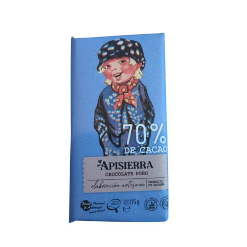 Tableta Chocolate Artesano 70% 115gr