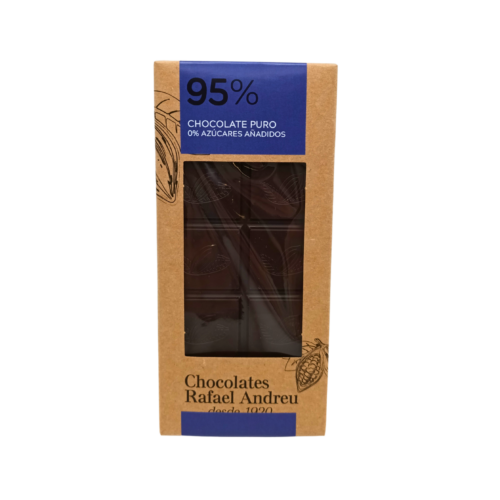 Tableta de chocolate 95% sin azúcares añadidos